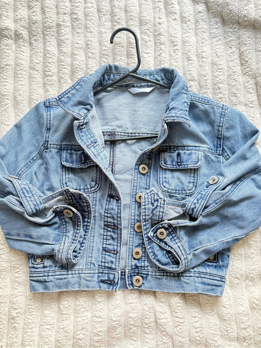 SHEIN Light Blue Women’s Denim Jacket with Button Front